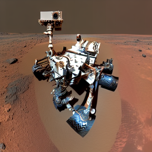 mars rover on pluto