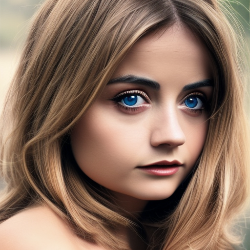 jenna coleman blonde photoshoot photorealistic high quality makeup big eyes ultra-realistic portrait cinematic lighting 80mm lens, 8k, photography bokeh