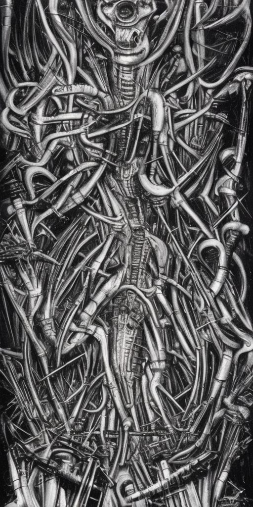 a H.R. Giger of Exploding drummers and cosmic keyboardists