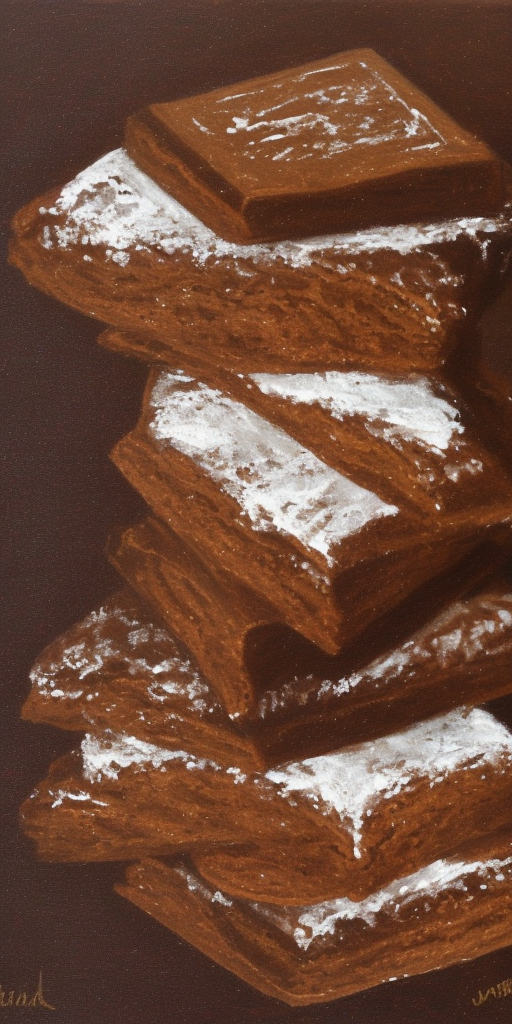 a painting of Gingerbread chocolate 