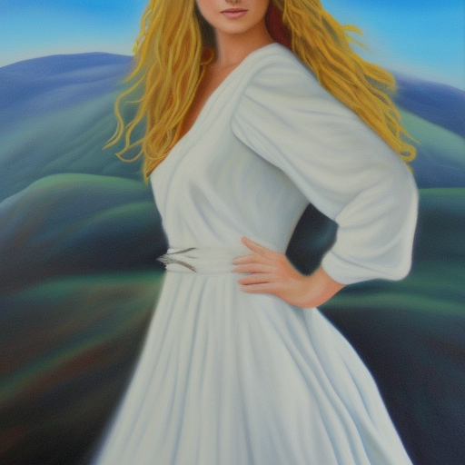  oil painting on canvas
eowyn
lord of the rings
white dress