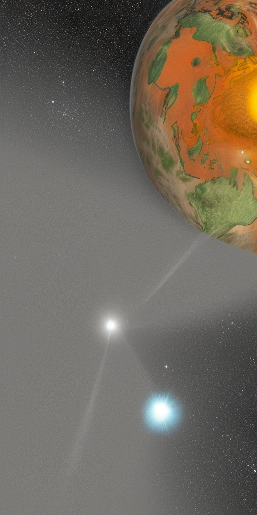 a drawing of Orion’s Optical Navigation Camera Captures Earth
