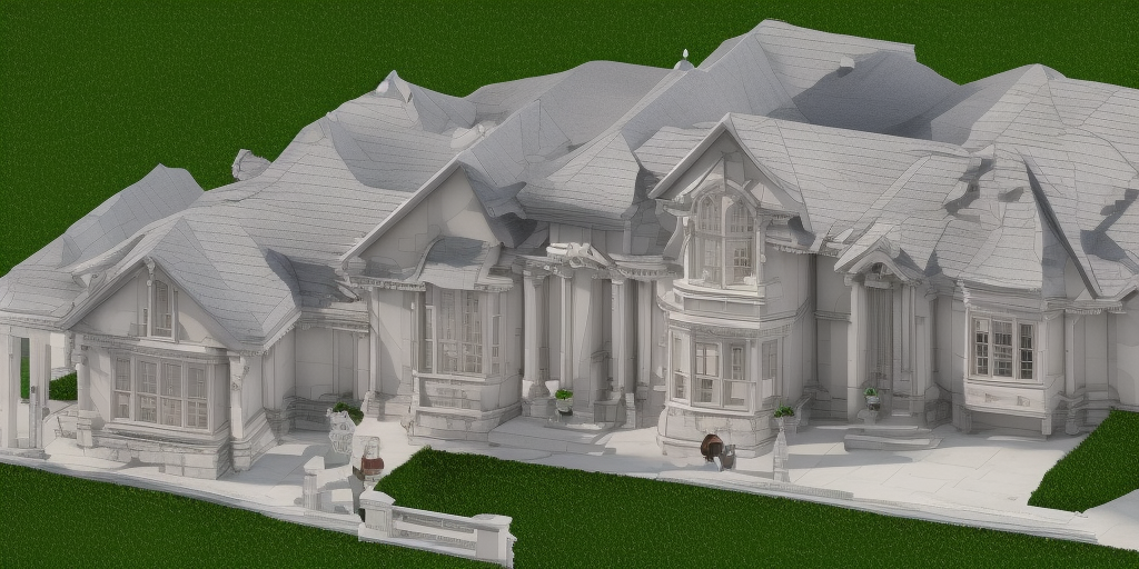 a 3d rendering of Harrys House