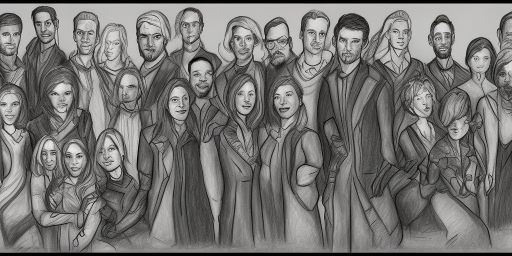 a drawing of The Companions