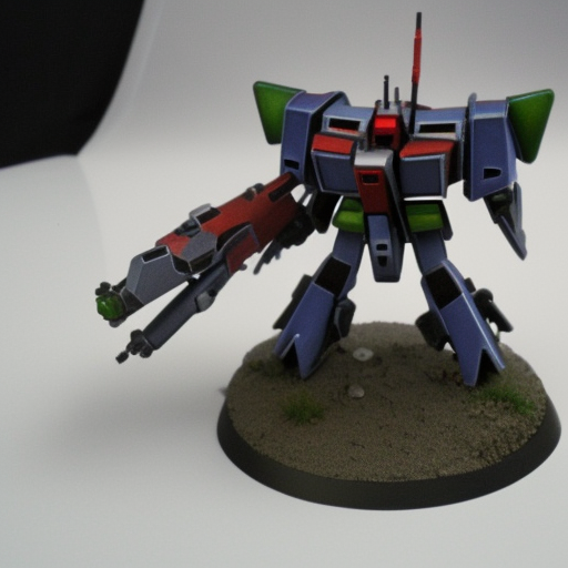 Gundam Frankenmech, painted Battletech miniature