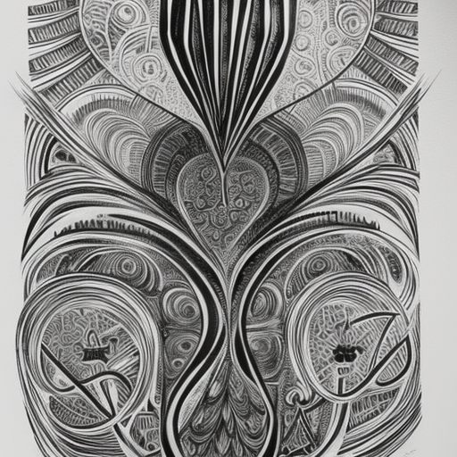 art by Retna ink black and white pencil illustration high quality