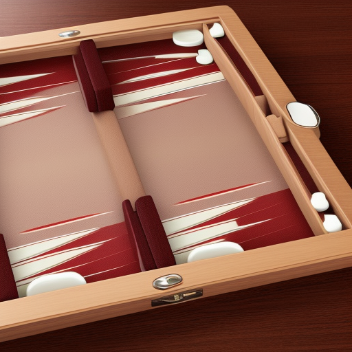 stylized backgammon board