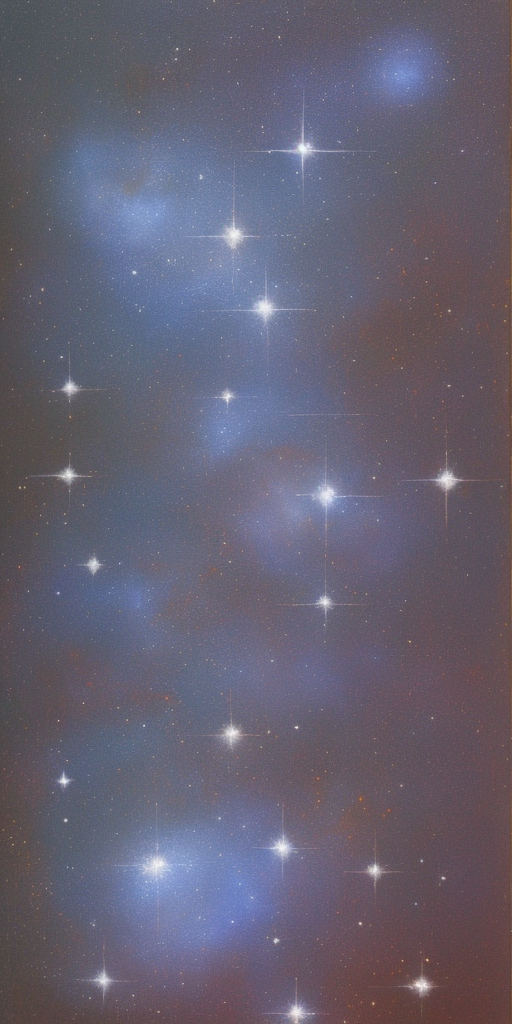 a oil painting of Pleiades and Stardust 