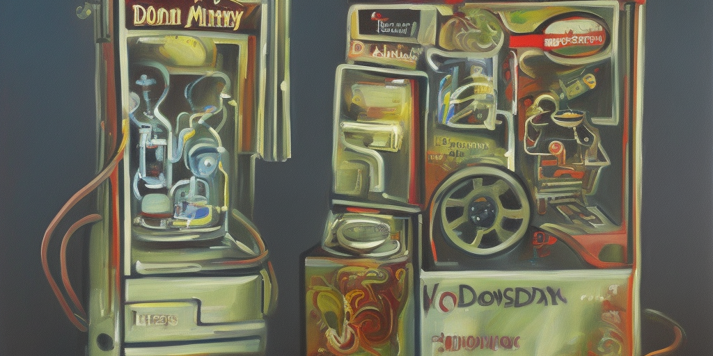 a painting of a Doonsday Machine