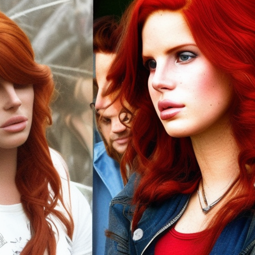 Red Hair Lana Del Rey as Sam Winchester Supernatural