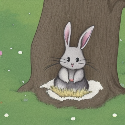 Once upon a time, there was a little bunny named Benny who lived in a cozy burrow under a big oak tree.