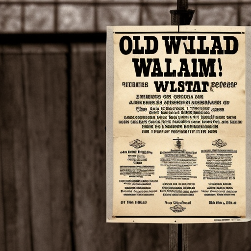 old west wanted poster