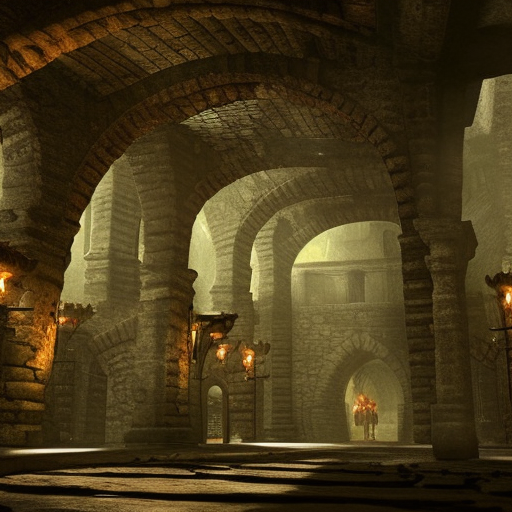 underground ancient medieval city in dark fantasy style, fantastical epic, hyperrealistic, highly detailed, 4 k hd
