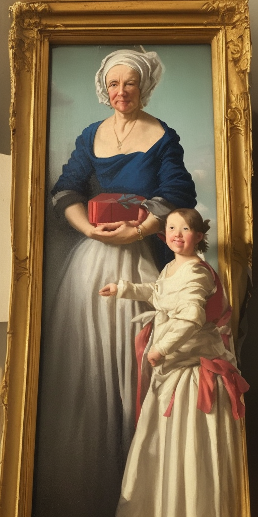 a classicism painting of Dear mother-in-law, I was very happy about the birthday gift that I found in our mailbox after our Easter excursion and would like to take this opportunity to thank you very