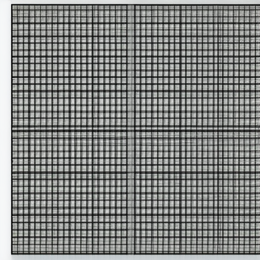 "agnes martin" photorealistic "fuzzy logic" grid architecture