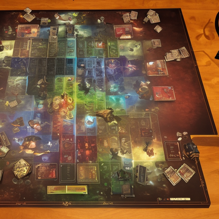 game board that won the most awards in 2 0 2 2, fantasy, with dice, epic, cinematic, thriller