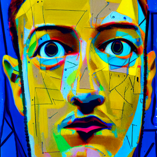 Mark Zuckerberg, by Pablo Picasso, high quality