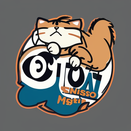 cat mascot, brand logo, studio ghibli, circle, anime, games,