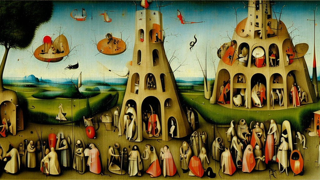 a beautiful painting by hieronymous bosch while on lsd