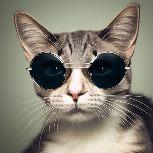 cat with crown and sunglasses