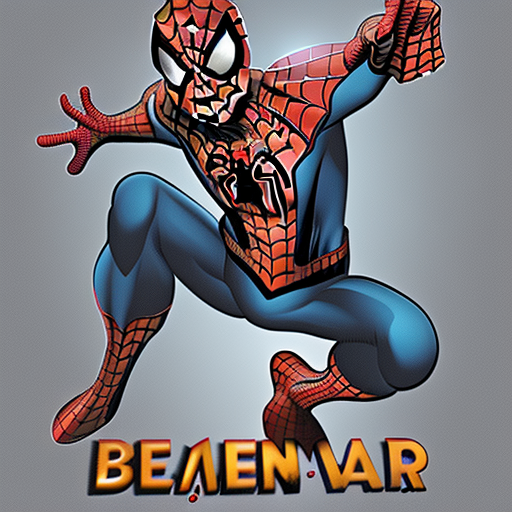 Spiderman with beam sword