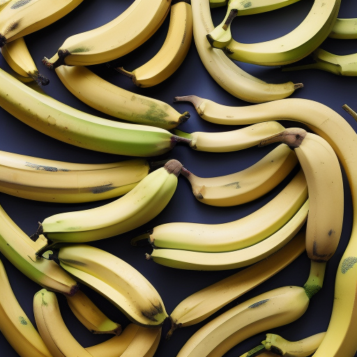 realistic bananas with transparent background