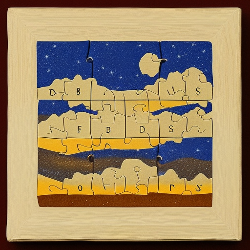 painting of a desert sky sia puzzle Japanese woodblock sudoku