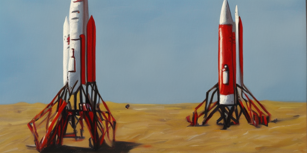 a painting of a Rocket Transformer