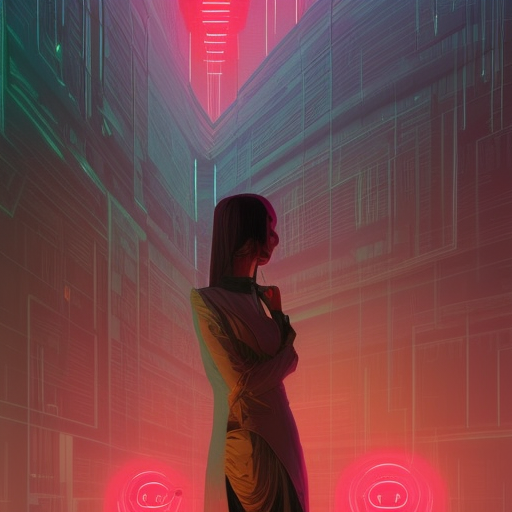 emotional elegant cyberpunk woman full body  by Victo Ngai, neon ambiance, professional ominous concept art, by artgerm and greg rutkowski, an intricate and highly detailed digital painting, golden ratio, concept art, smooth, sharp focus, illustration, in the style of simon stalenhag, wayne barlowe and igor kieryluk