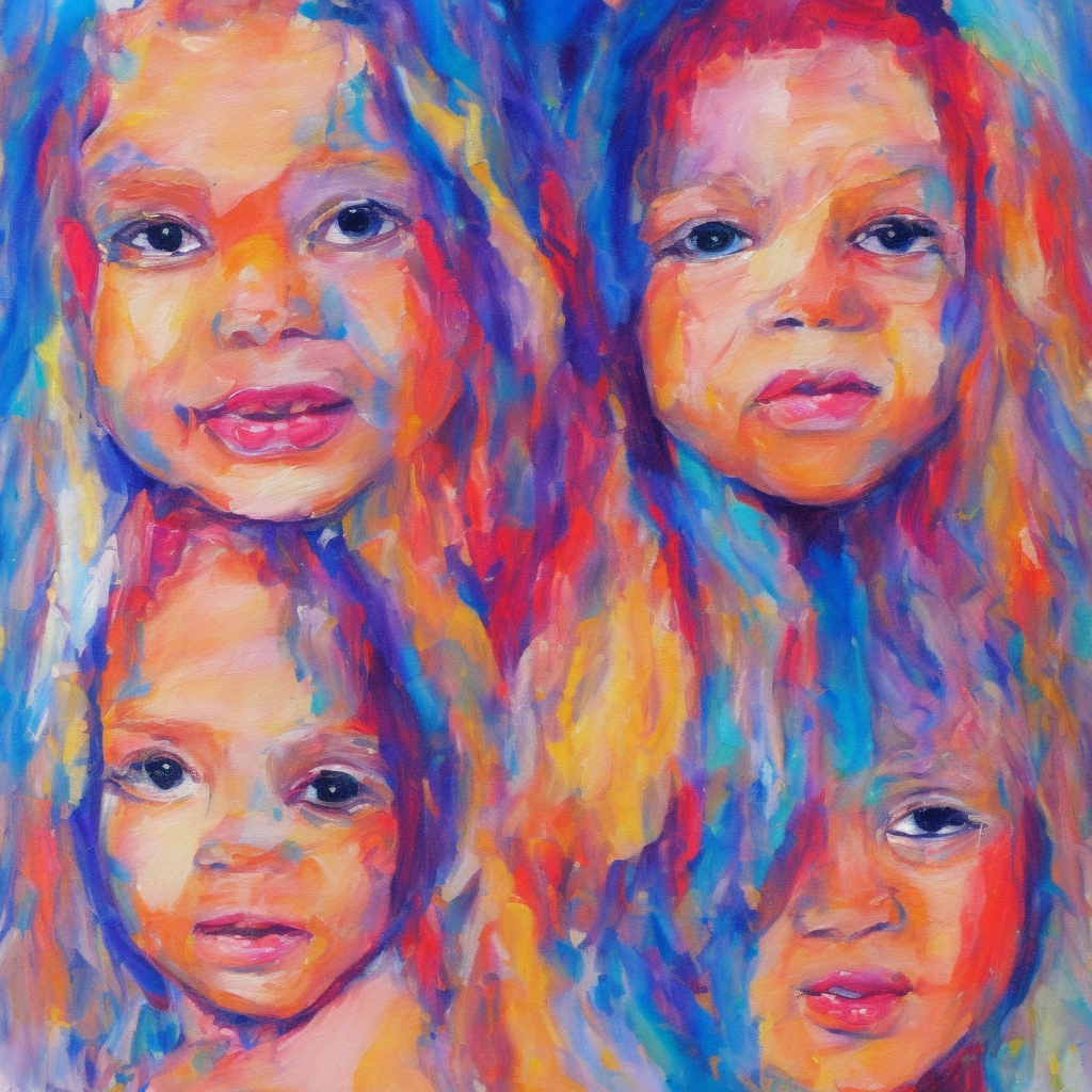 a painting of bebe Forever Young
